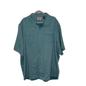 Wrangler Relax Fit Short Sleeve Button Down Shirt Size 3XL